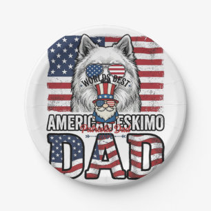 Patriotic Dad Gnome Vintage Vector Shirt Design_1 Paper Plate