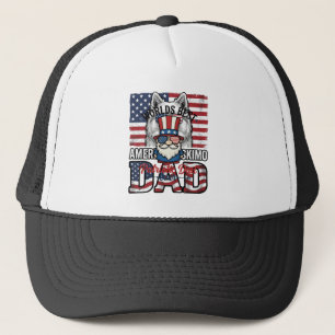 Patriotic Dad Gnome Vintage Vector Shirt Design_1 Trucker Hat
