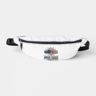 Patriotic Dad Man Legend Vintage T-Shirt Design_1 Bum Bags