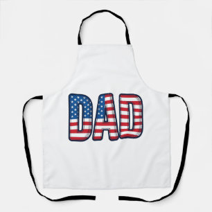 Patriotic DAD Vector Shirt Design_1 Apron
