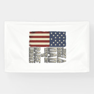 Patriotic Dad Vintage Flag Quote Shirt Design_1 Banner