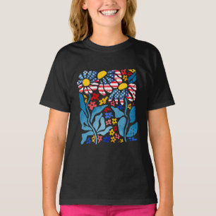 Patriotic Daisy Garden T-Shirt