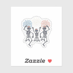 Patriotic Dancing Skeleton Fireworks Vintage Shirt