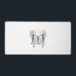 Patriotic Dancing Skeleton Fireworks Vintage Shirt Desk Mat<br><div class="desc">Patriotic Dancing Skeleton Fireworks Vintage Shirt Design_1</div>