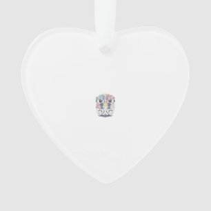 Patriotic Dancing Skeletons Fireworks 4th of July  Ornament