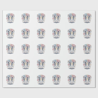 Patriotic Dancing Skeletons Fireworks 4th of July  Wrapping Paper