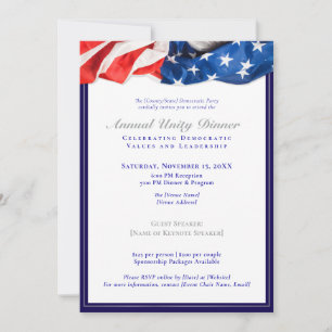 Patriotic Democratic Unity Dinner Fundraising 2025 Invitation