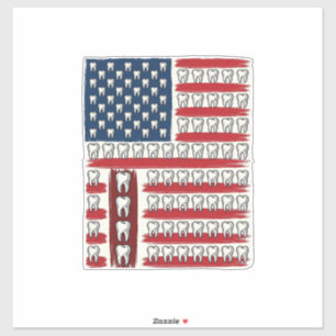 Patriotic Dentist Tooth Flag