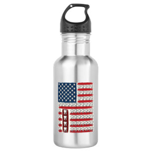 Patriotic Dentist Tooth Flag 532 Ml Water Bottle