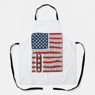 Patriotic Dentist Tooth Flag Apron