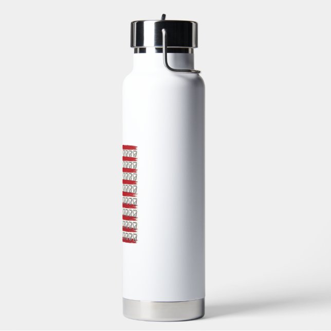 Patriotic Dentist Tooth Flag Water Bottle (Left)