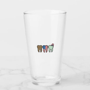 Patriotic Dentist Tooth Vintage Leopard Shirt Desi Glass