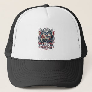 Patriotic Desert Road Explorer Trucker Hat
