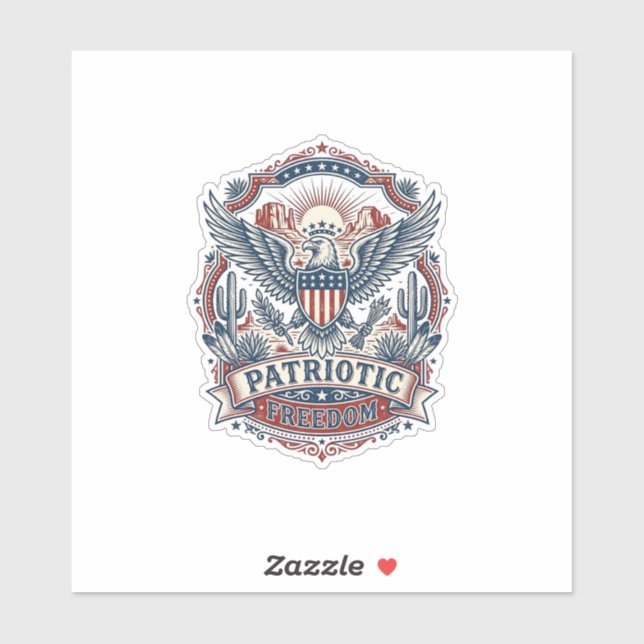 Patriotic Desert Southwest Pride Vector Graphic Te (Sheet)