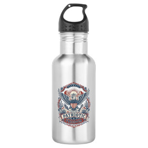Patriotic Desert Southwest Pride Vector Graphic Te 532 Ml Water Bottle