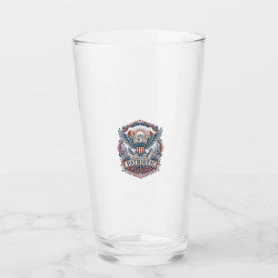 Patriotic Desert Southwest Pride Vector Graphic Te Glass