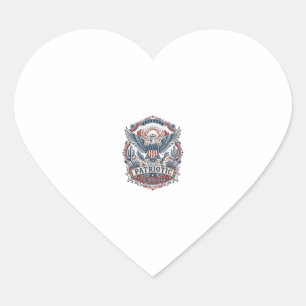 Patriotic Desert Southwest Pride Vector Graphic Te Heart Sticker