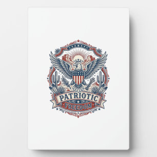 Patriotic Desert Southwest Pride Vector Graphic Te Plaque