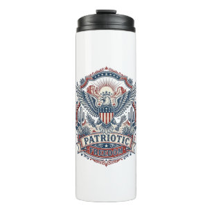 Patriotic Desert Southwest Pride Vector Graphic Te Thermal Tumbler