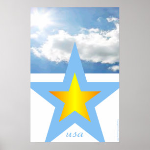 Patriotic Designs "USA" Poster