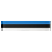 Patriotic desk nameplate with Flag of Estonia
