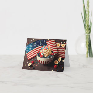 Patriotic Dessert Note Card