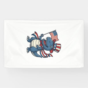 Patriotic Dinosaur Vintage Vector Shirt Design_1 Banner