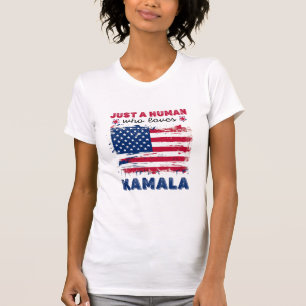 Patriotic Distressed American Flag Kamala T-Shirt