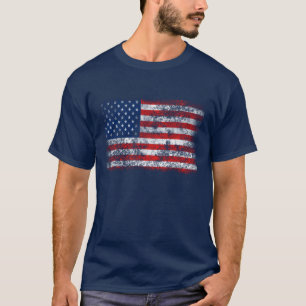 Patriotic Distressed American Flag T-Shirt