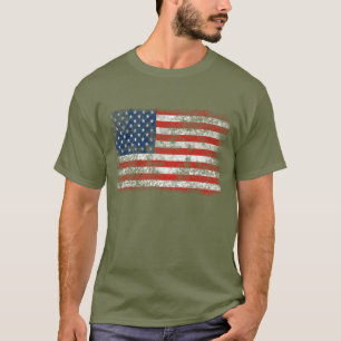 Patriotic Distressed American Flag T-Shirt
