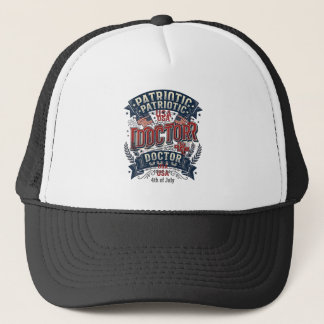 Patriotic Doctor 4th of July Vintage Shirt Design_ Trucker Hat