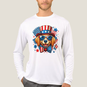 Patriotic Dog 4th of July-62791 Tri-Blend Shirt