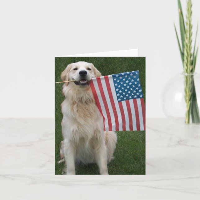 Patriotic Dog Card (Front)