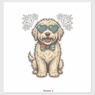 Patriotic Dog Fireworks Vintage Shirt Design (2)_1