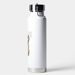 Patriotic Dog Fireworks Vintage Shirt Design (2)_1 Water Bottle