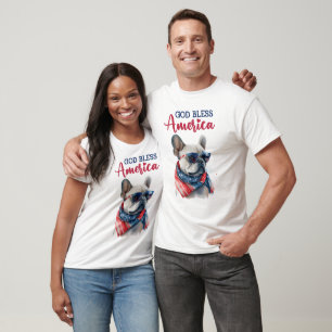 Patriotic Dog- French Bulldog T-Shirt