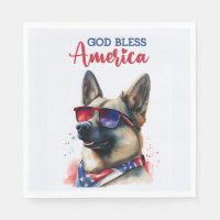 Patriotic Dog-German Shepherd