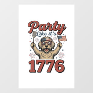 Patriotic Dog Party Like It’s 1776 Vintage Shirt D