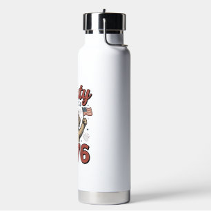 Patriotic Dog Party Like It’s 1776 Vintage Shirt D Water Bottle