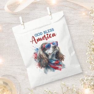 Patriotic Dog-Spaniel Favour Bags