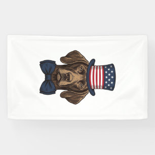 Patriotic Dog Vintage Engraving Shirt Design_1 Banner
