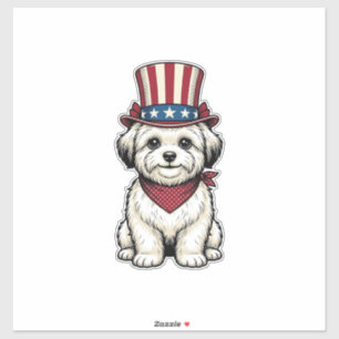 Patriotic Dog Vintage Engraving Vector Design_1