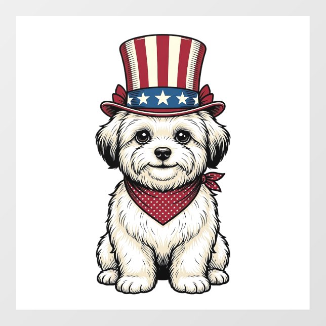 Patriotic Dog Vintage Engraving Vector Design_1 (Sheet)