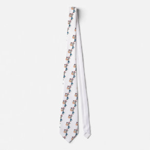 Patriotic Donkey Waving An American Flag Tie