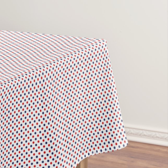 Patriotic Dots Cotton Tablecloth (In Situ)