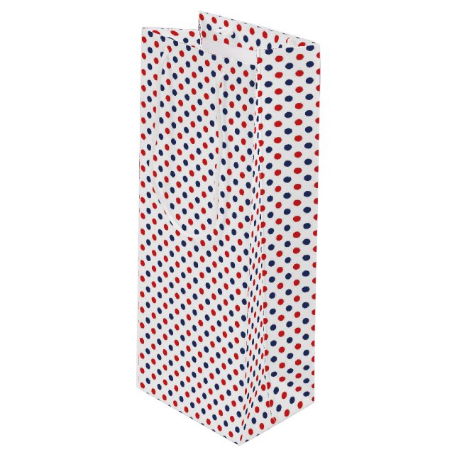 Patriotic Dots Gift Bag (Front Angled)