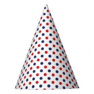 Patriotic Dots Party Hat