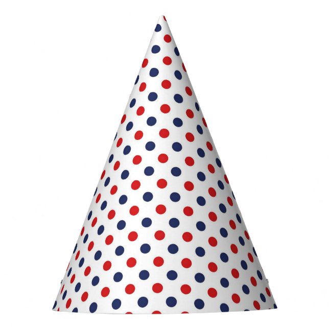 Patriotic Dots Party Hat (Front)