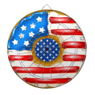 Patriotic Doughnut Dartboard