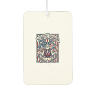 Patriotic Doughnut Lover Vector Graphic Tee_1 Car Air Freshener
